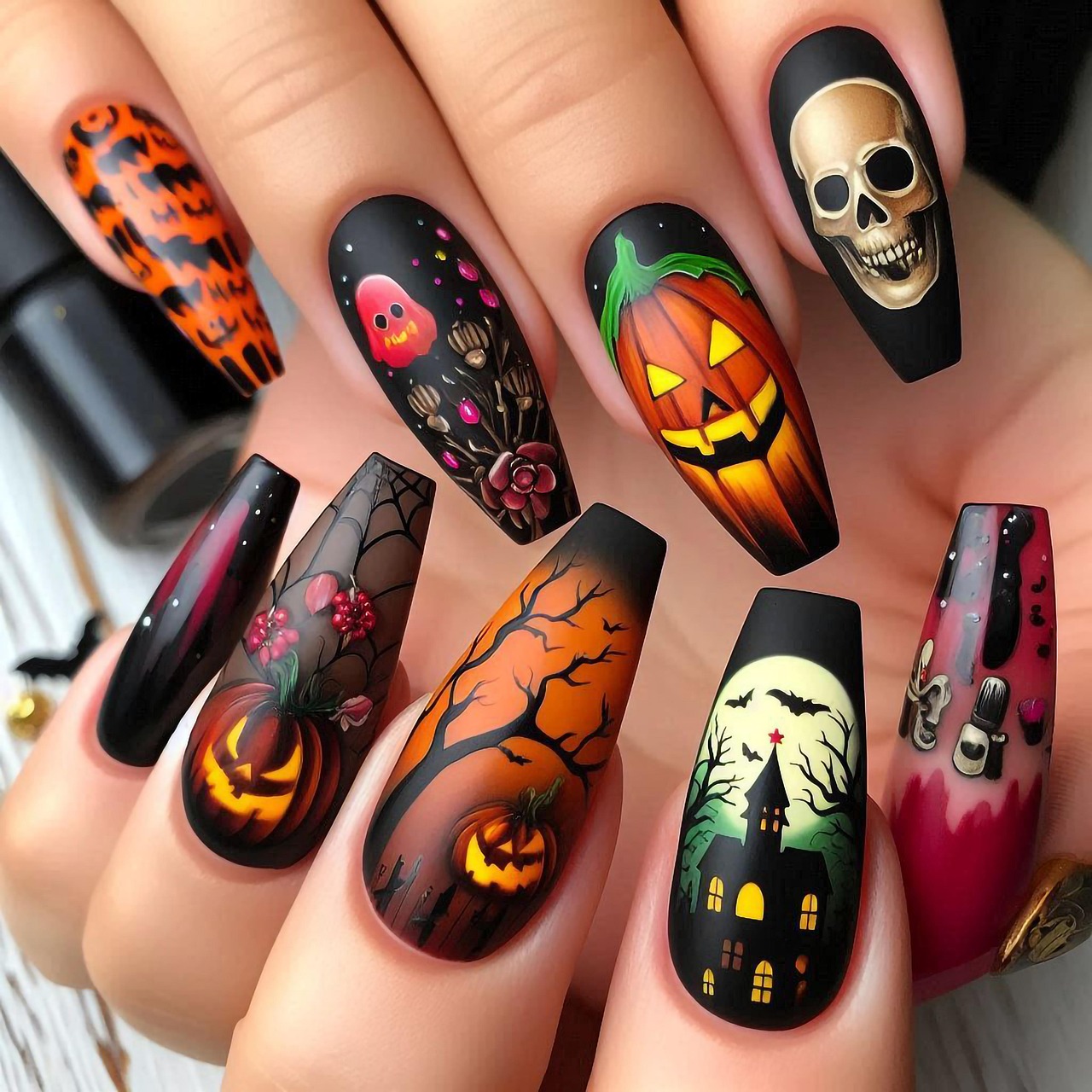 Uñas Acrílicas Nude y Francés Moderno